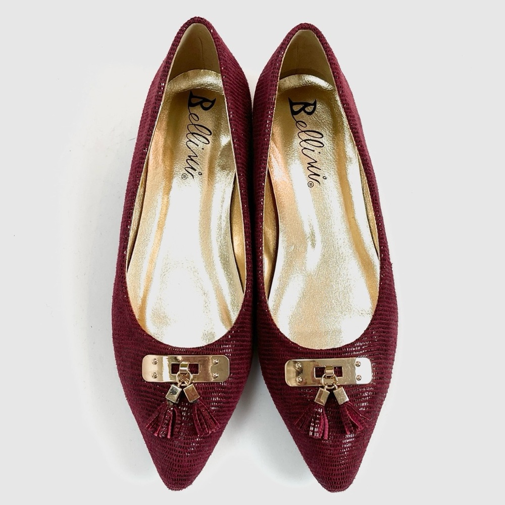 BELLINI PLUM TASSEL ACCENT FLAT - Picture 3 of 9
